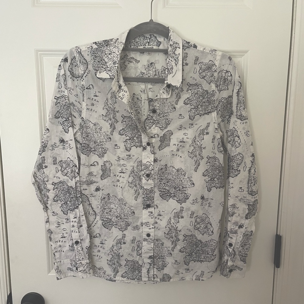 Madewell Map Button Down Shirt